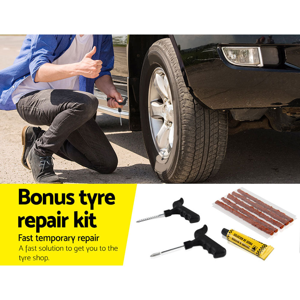 Giantz Air Compressor 12V 4x4 Tyre 200L/min Deflator Inflator Car Truck Portable