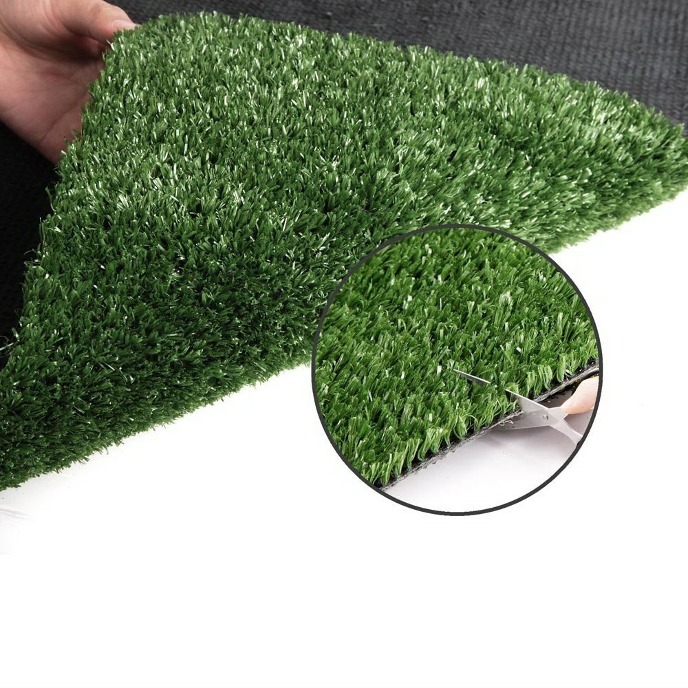 Prime Turf Artificial Grass 2mx5m 17mm Synthetic Fake Lawn Turf Plant Plastic Olive