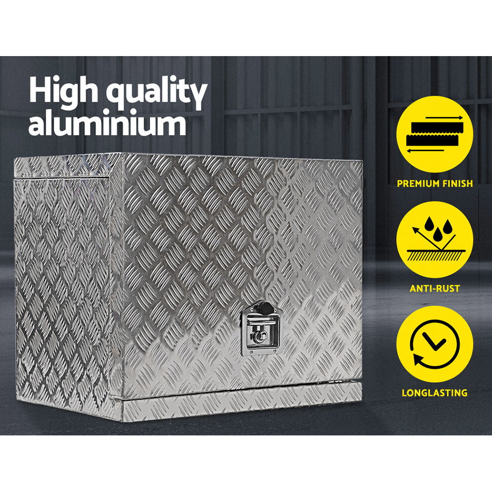 Giantz 75x50x55cm Aluminium Tool box Generator Toolbox Truck Ute Trailer Canopy