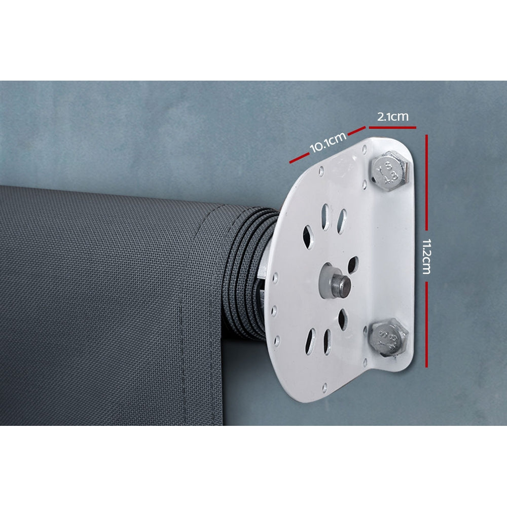 Instahut 1.8X2.5M Outdoor Blinds Awning Roll Down Canopy Retractable Outdoor Blinds Window Shade Grey