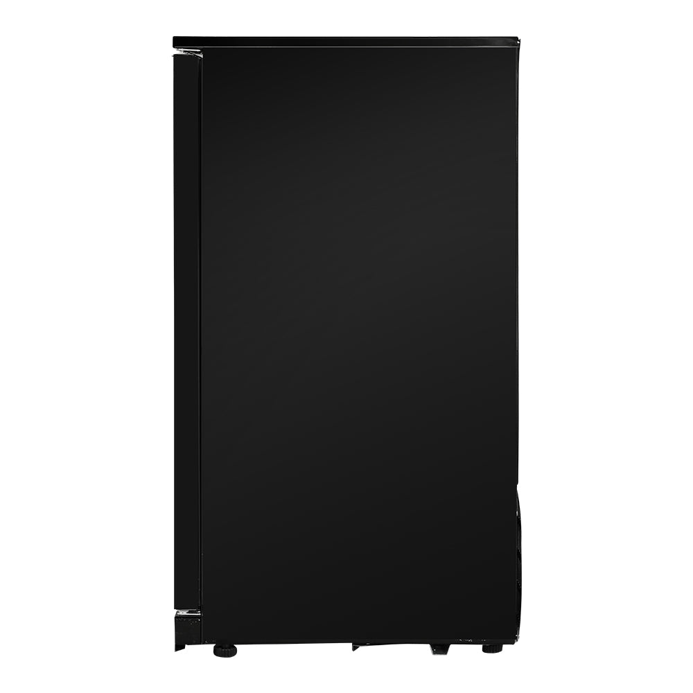Devanti Bar Fridge 2 Glass Door Commercial Display Freezer Drink Beverage Cooler Black
