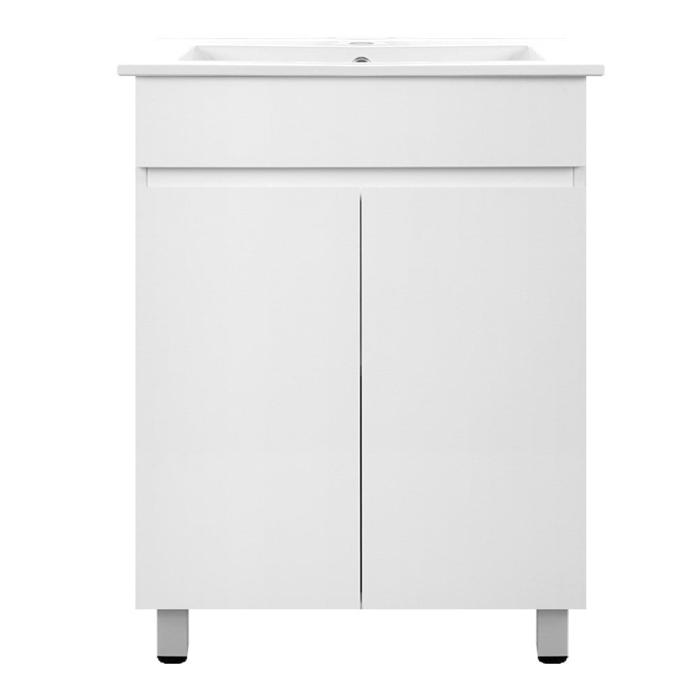 Cefito 600mm Bathroom Vanity Cabinet Unit Wash Basin Sink Storage Freestanding White