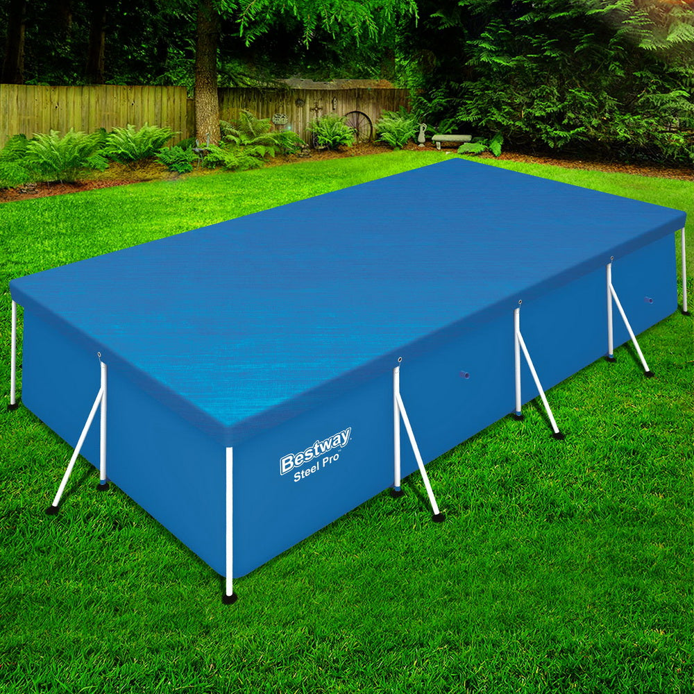 Bestway 58017 Pool Cover Fits 4x2.11m Above Ground Swimming Pool PE Blanket