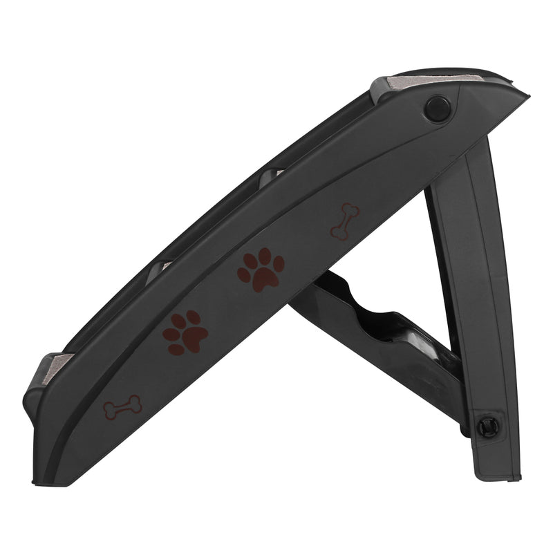 i.Pet Dog Ramp Steps For Bed Sofa Car Pet Stairs Ladder Portable Foldable Black