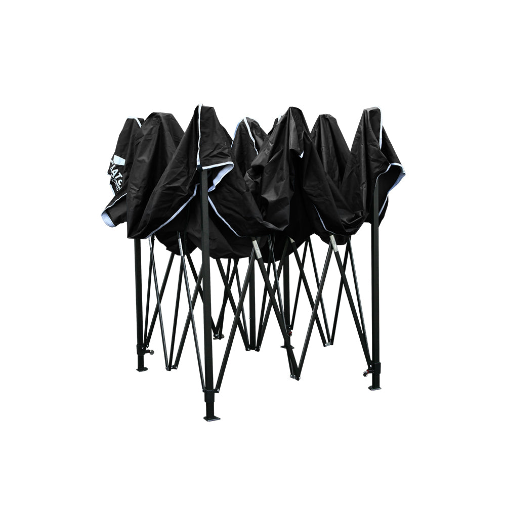 Instahut Gazebo Pop Up Marquee 3x3m Folding Tent Wedding Gazebos 500D Black
