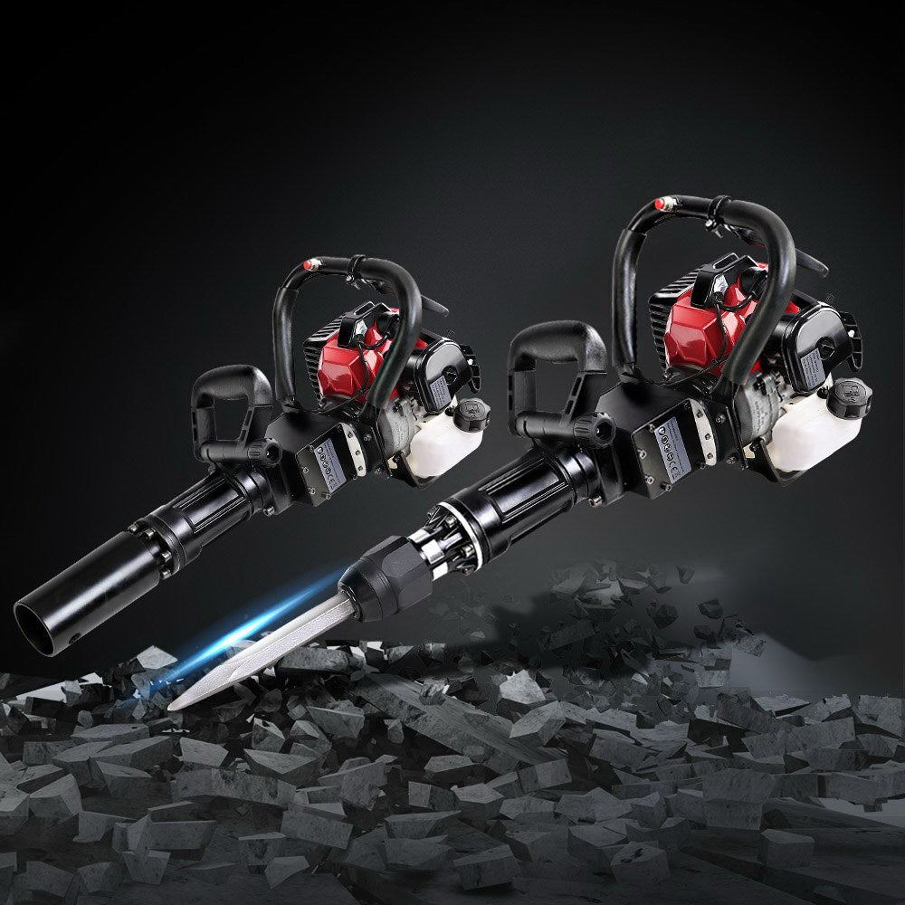 GIANTZ 2in1 Petrol 36cc Pile Post Driver and Jack hammer Star Demolition Jackhammer