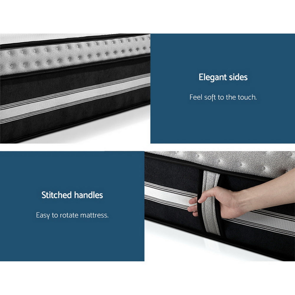 Giselle Bedding Galaxy Euro Top Cool Gel Pocket Spring Mattress 35cm Thick Single