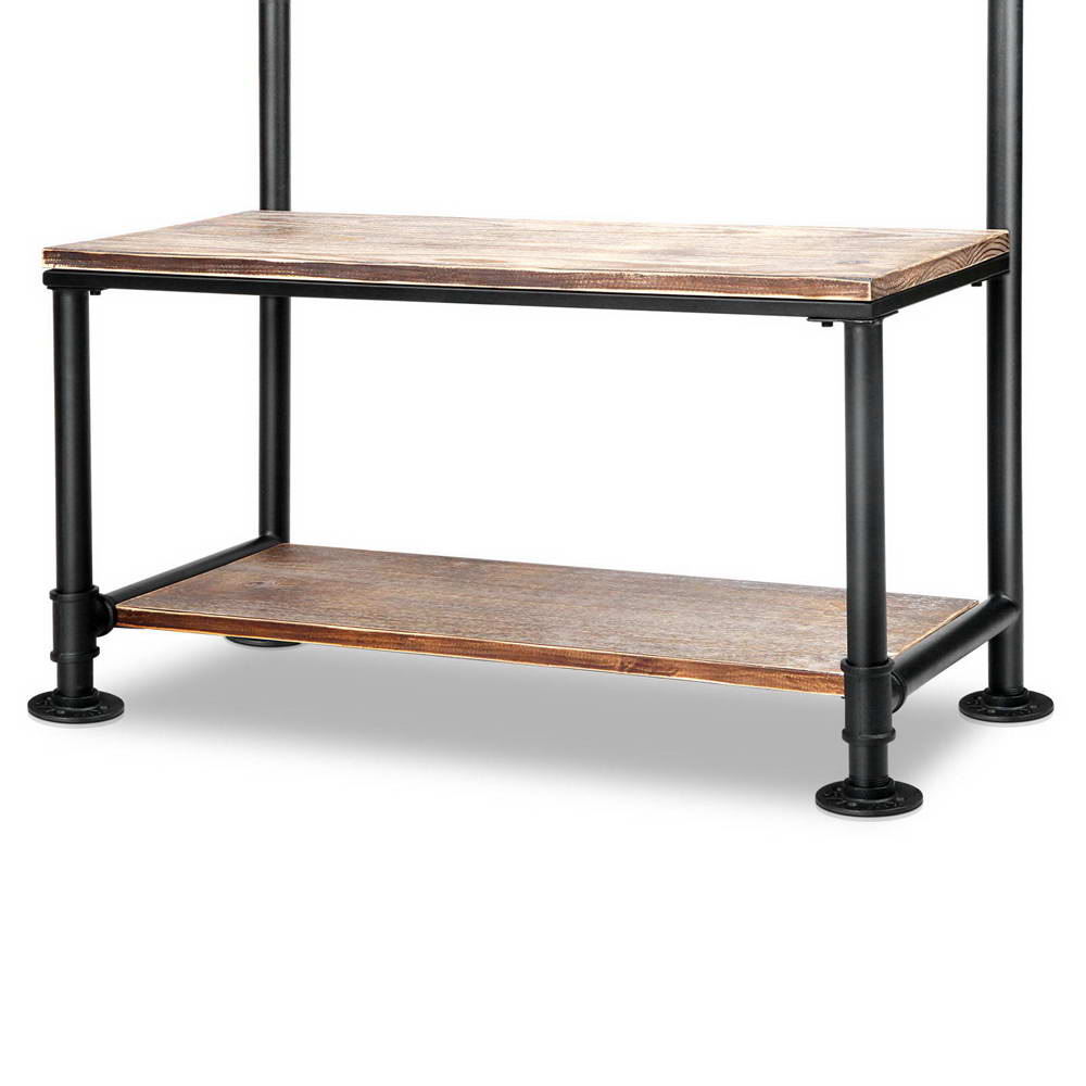 Artiss Clothes Rack Shoe Rack Vintage Coat Stand Hallway Shelf