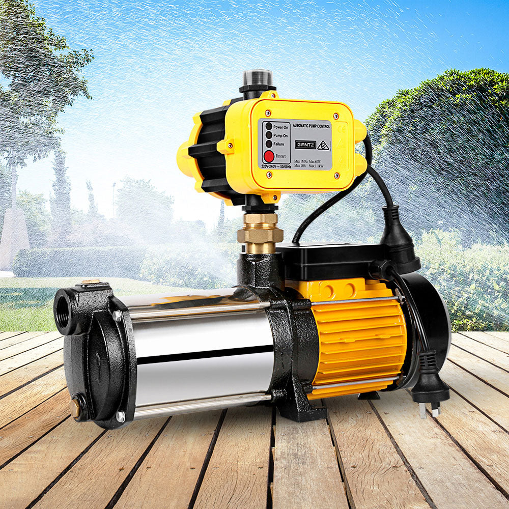 Giantz Garden Water Pump High Pressure 2500W 5-Stage Tank Irrigation Yellow