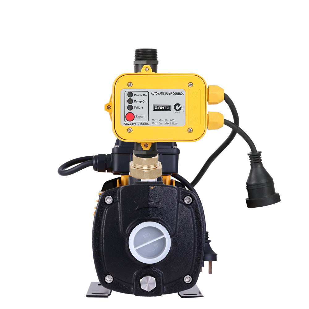 Giantz Garden Water Pump High Pressure 2000W 5-Stage Tank Irrigation Yellow