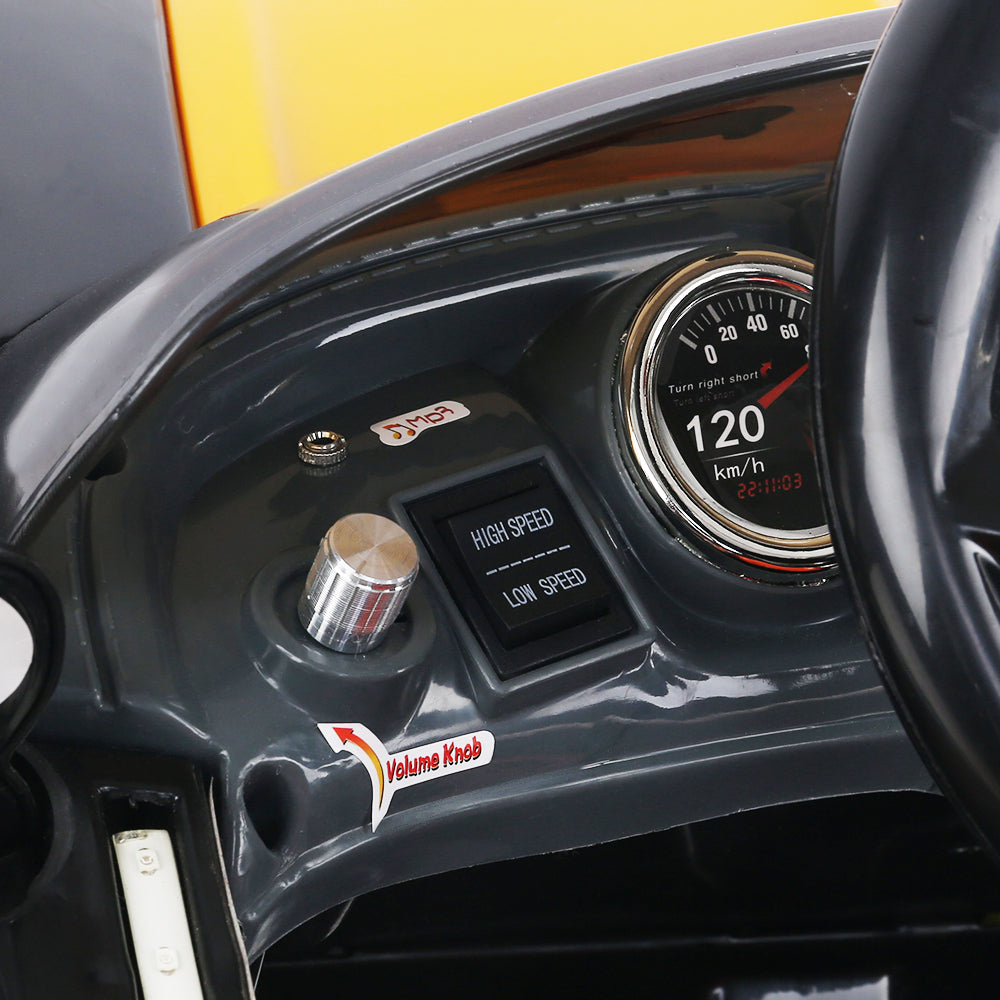 Rigo Kids Ride On Car - Black & Orange