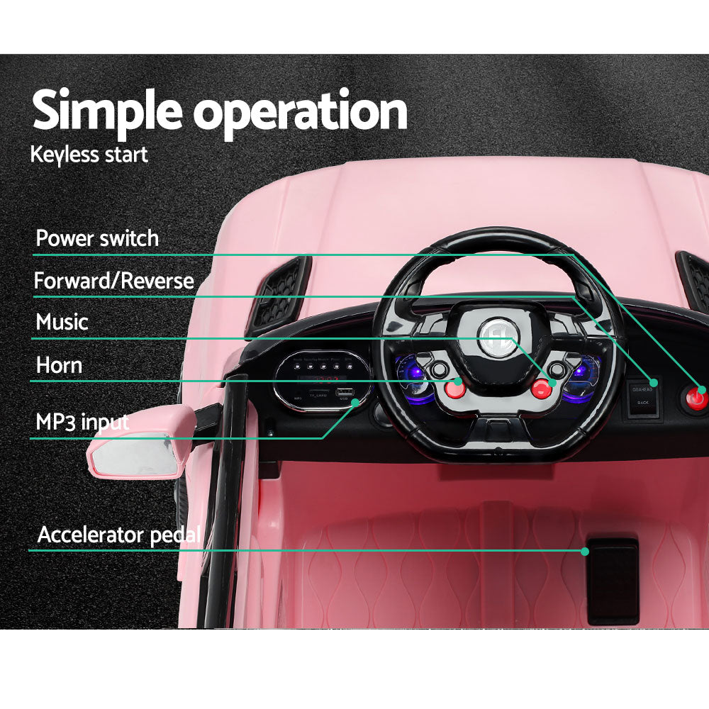 Rigo Ride On Car Kids Electric Ride On Cars SUV Remote 12V Pink