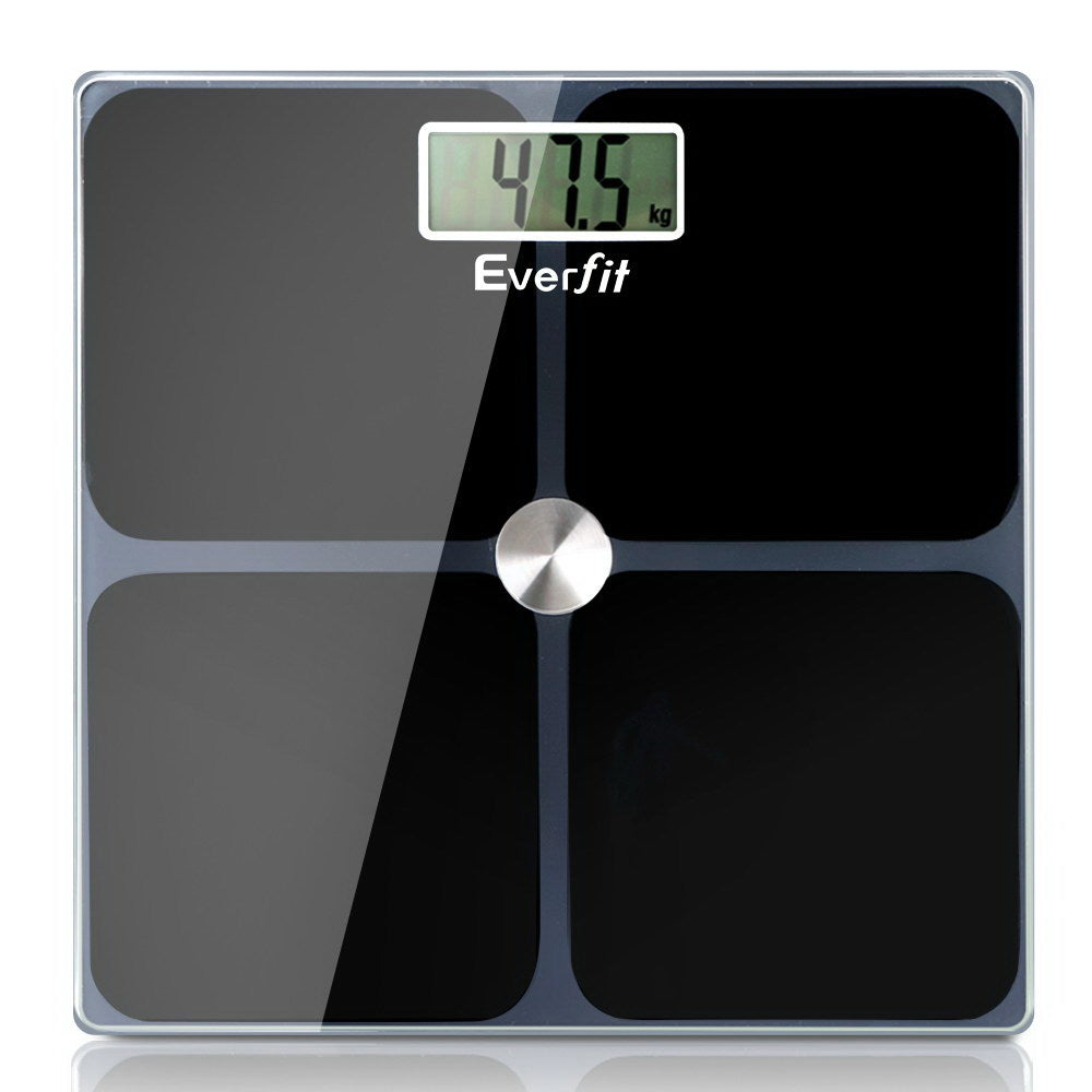 Everfit Electronic Digital Bathroom Scale Weighing Tracker Gym 180KG
