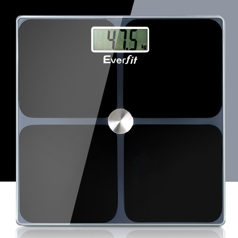 Everfit Electronic Digital Bathroom Scale Weighing Tracker Gym 180KG