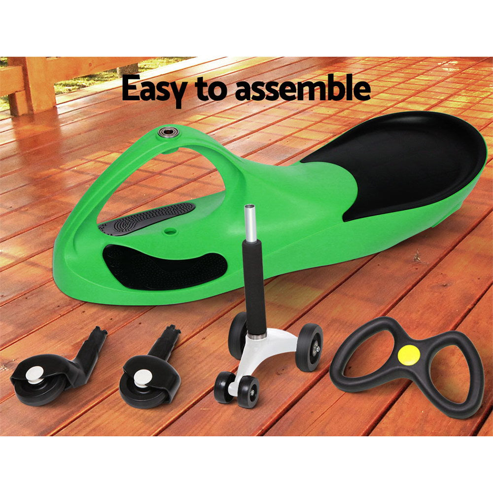 Rigo Kids Ride On Swing Car -Green