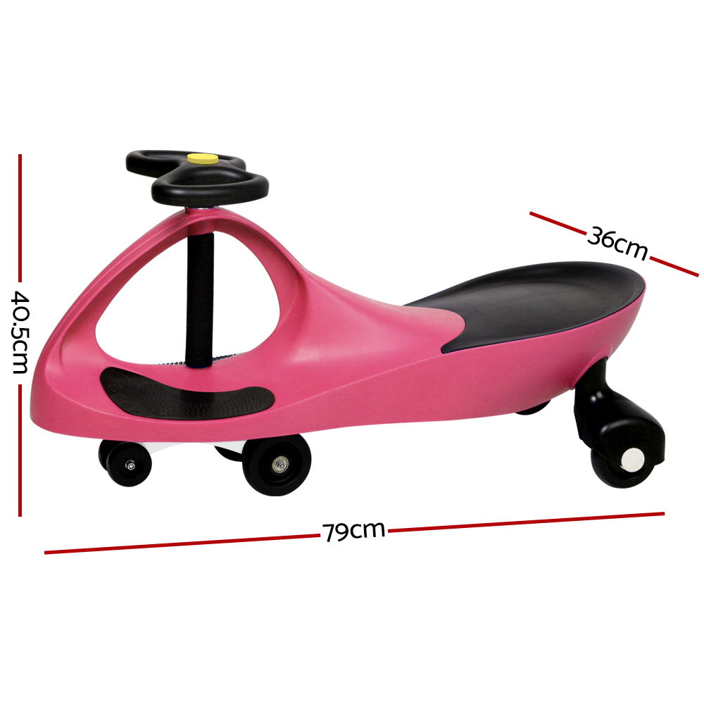 Rigo Kids Ride On Swing Car - Pink