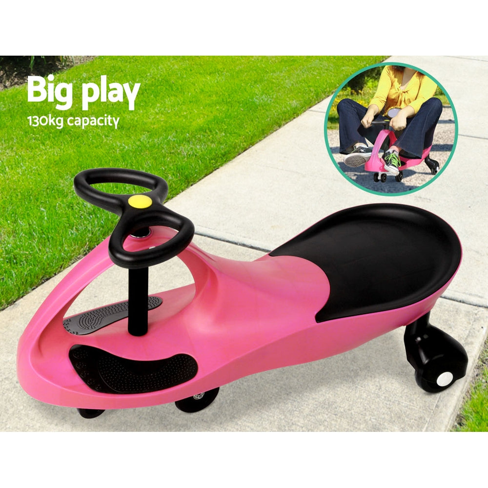 Rigo Kids Ride On Swing Car - Pink