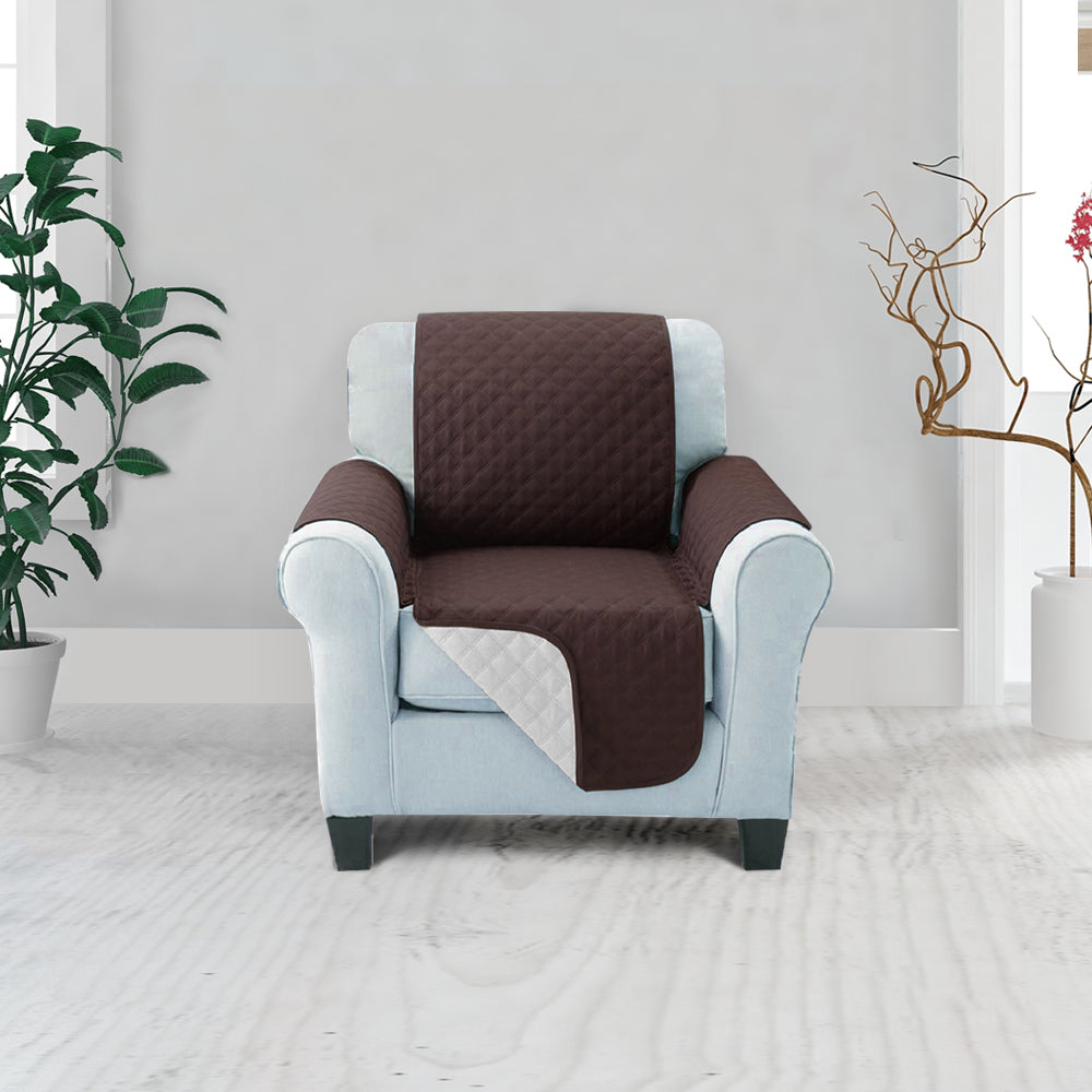 Artiss Sofa Cover Quilted Couch Covers Lounge Protector Slipcovers 1 Seater Coffee