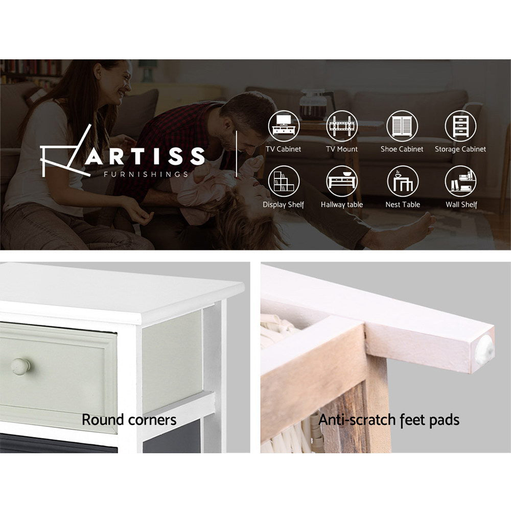 Artiss Chest of Drawers Bedside Table Side Table Storage Cabinet White