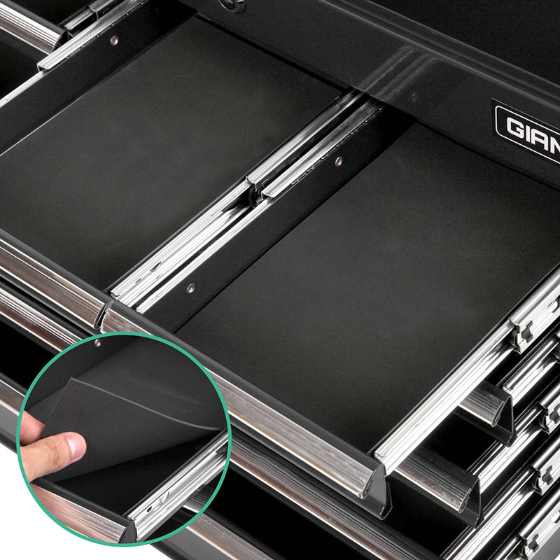 Giantz 9 Drawer Mechanic Tool Box Cabinet Storage - Black