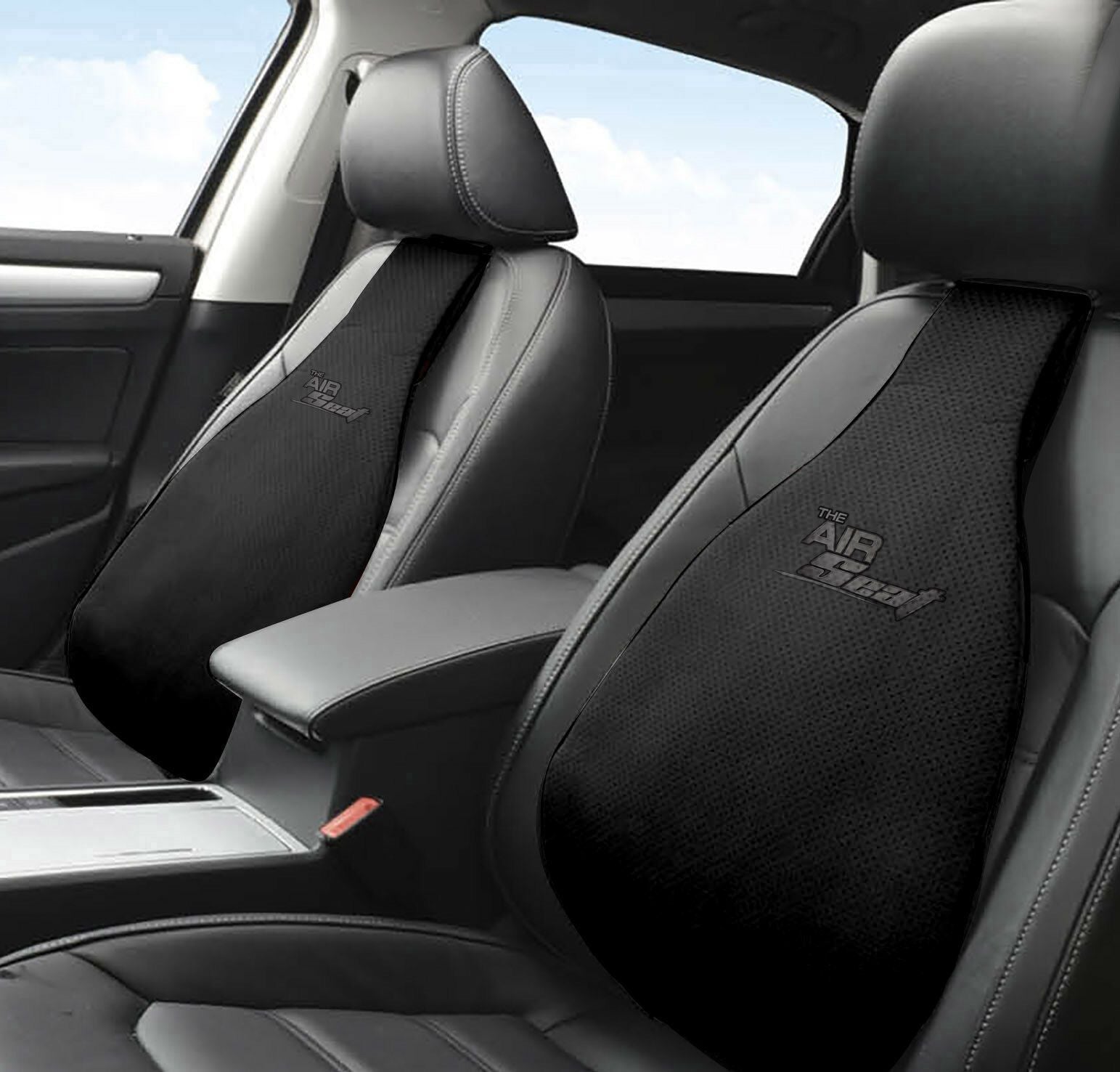 Universal Seat Cover Cushion Back Lumbar Support THE AIR SEAT New BLACK x1