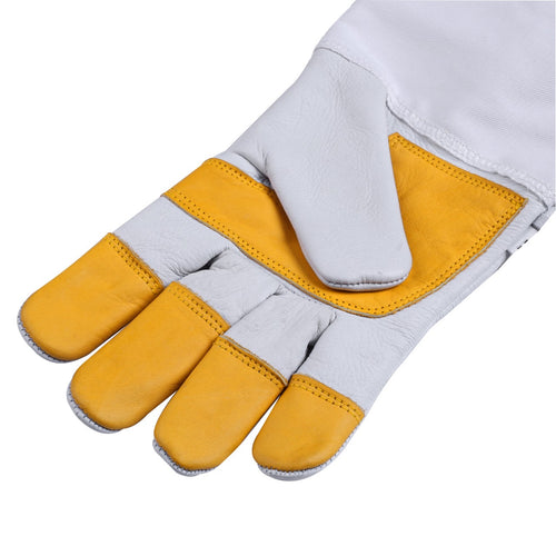 Beekeeping Bee Gloves Cow Hide Ventilated Heavy Duty Gloves L