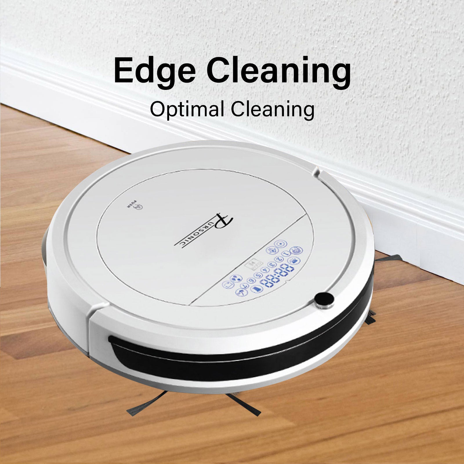 Pursonic i9 Robotic Vacuum Cleaner Carpet Floor Dry Wet Mopping Auto Robot White White