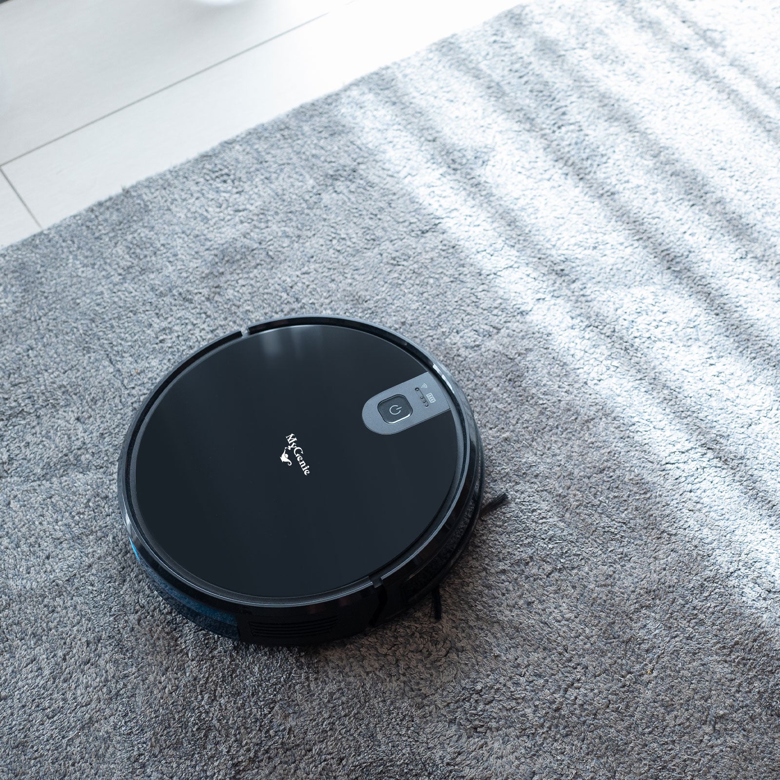 MyGenie XSonic Wifi Pro Robotic Vacuuum Cleaner Carpet Wet Dry Mopping Black Black