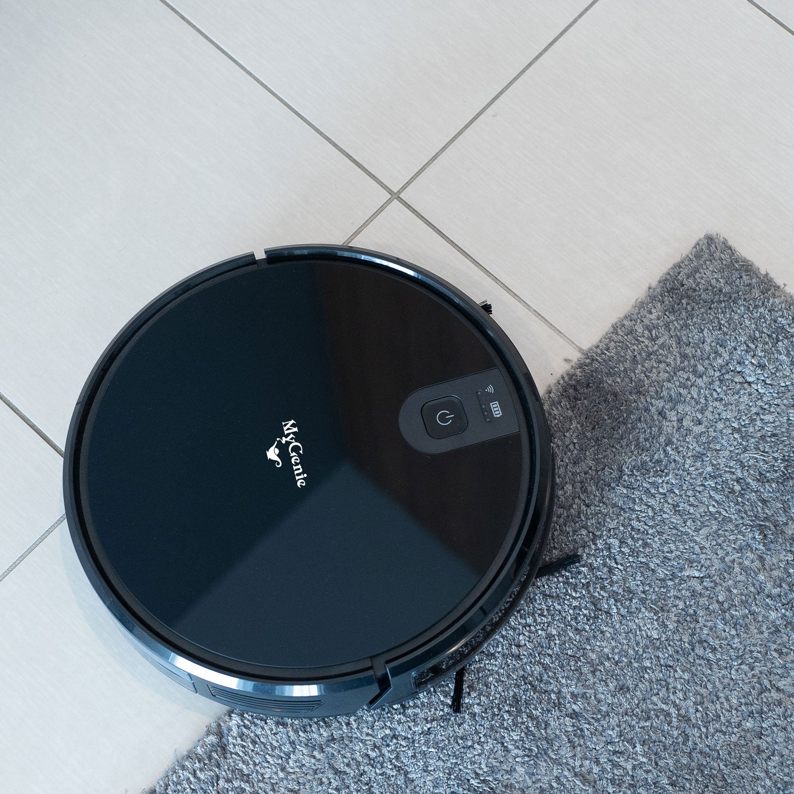 MyGenie XSonic Wifi Pro Robotic Vacuuum Cleaner Carpet Wet Dry Mopping Black Black