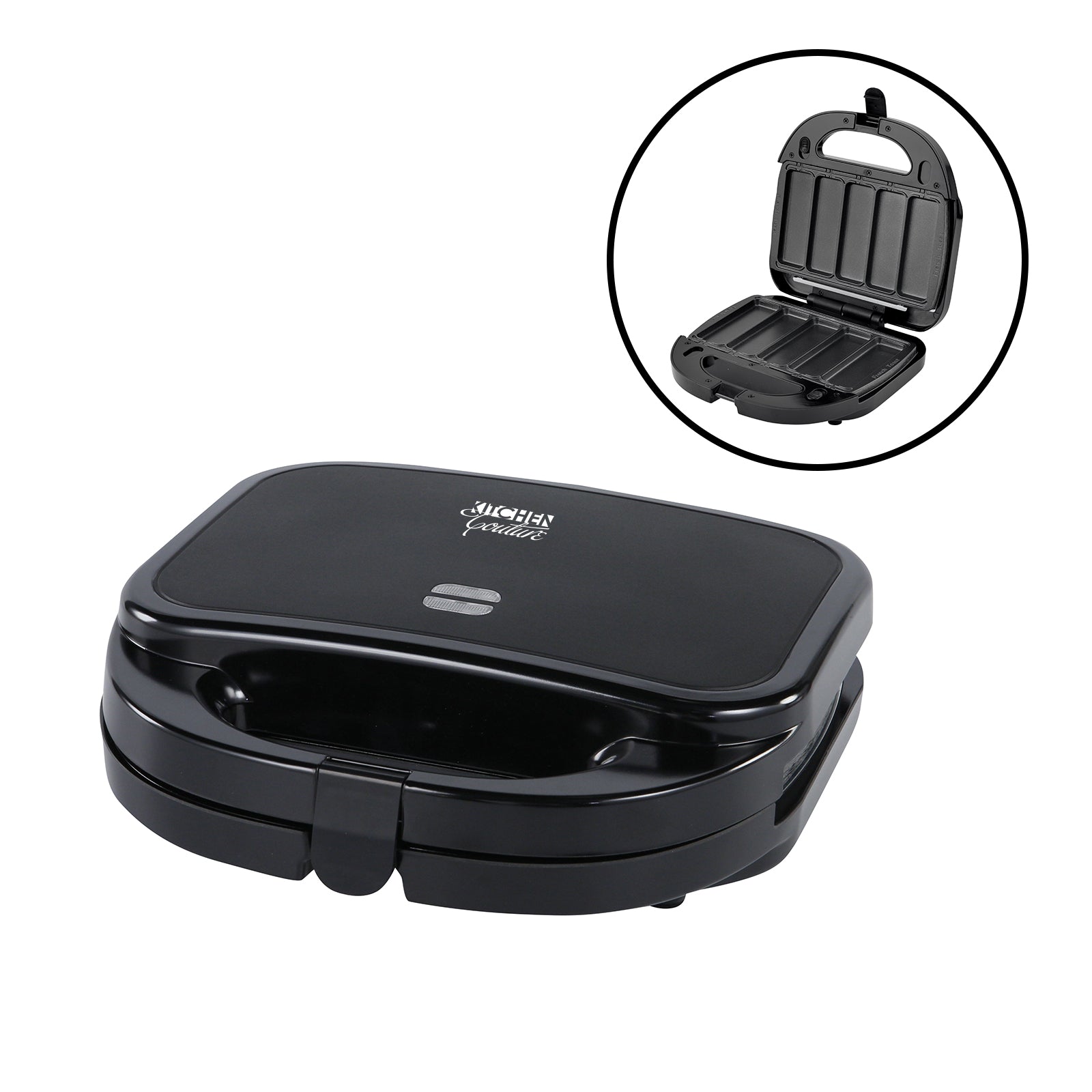 Kitchen Couture Pastry Maker Sausage Rolls Apple Pies Non-Stick Surface Black Black