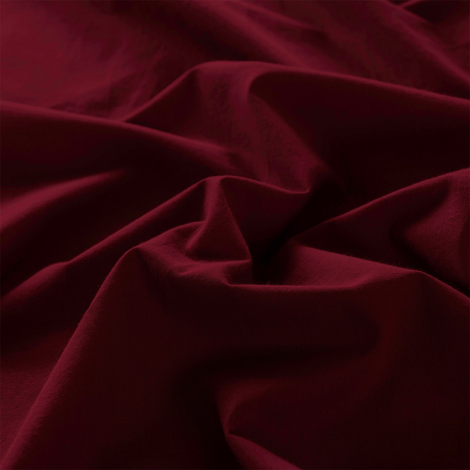 Royal Comfort Vintage Washed 100% Cotton Sheet Set Fitted Flat Sheet Pillowcases - Single - Mulled Wine