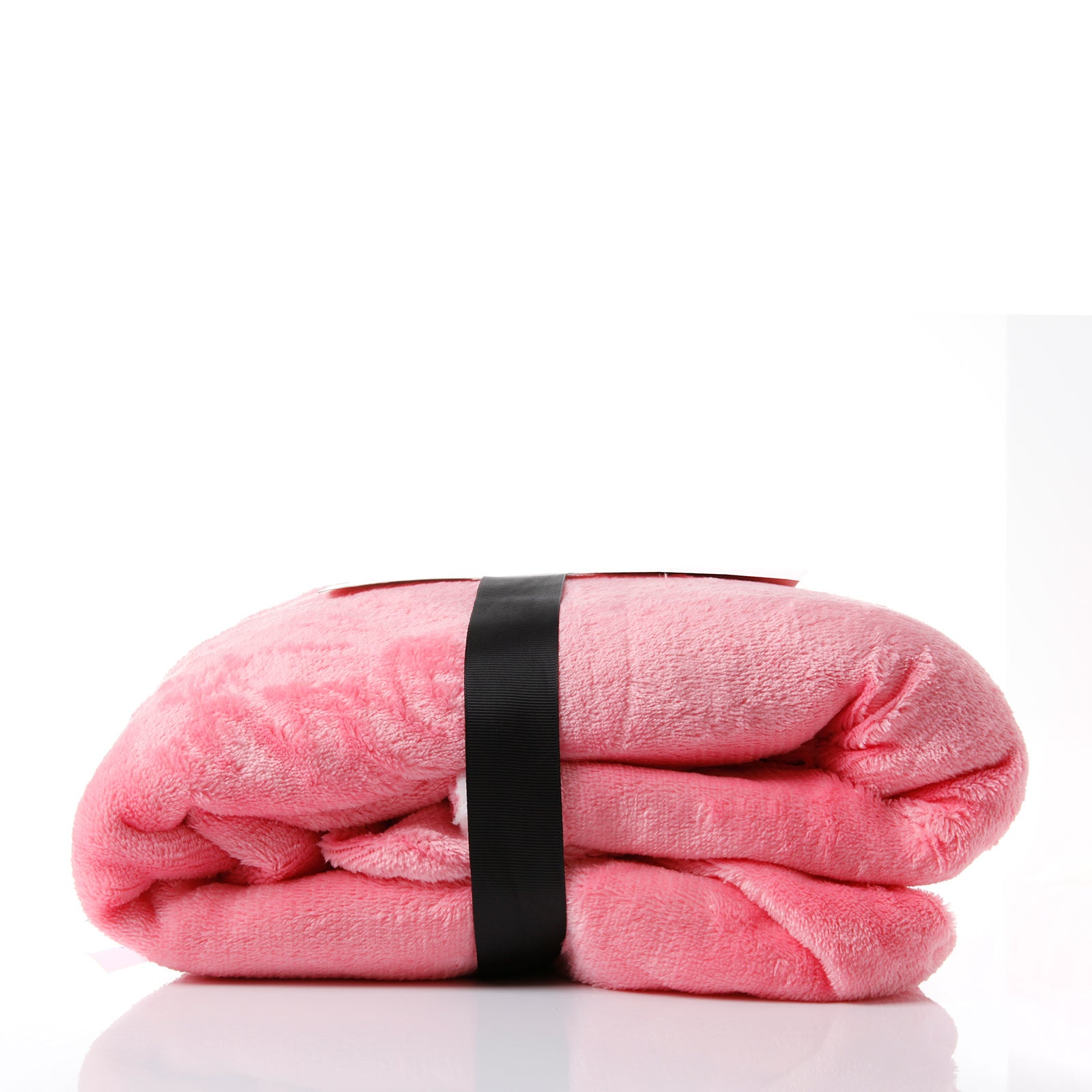 Royal Comfort Snug Hoodie Nightwear Super Soft Reversible Coral Fleece 750GSM - Pink