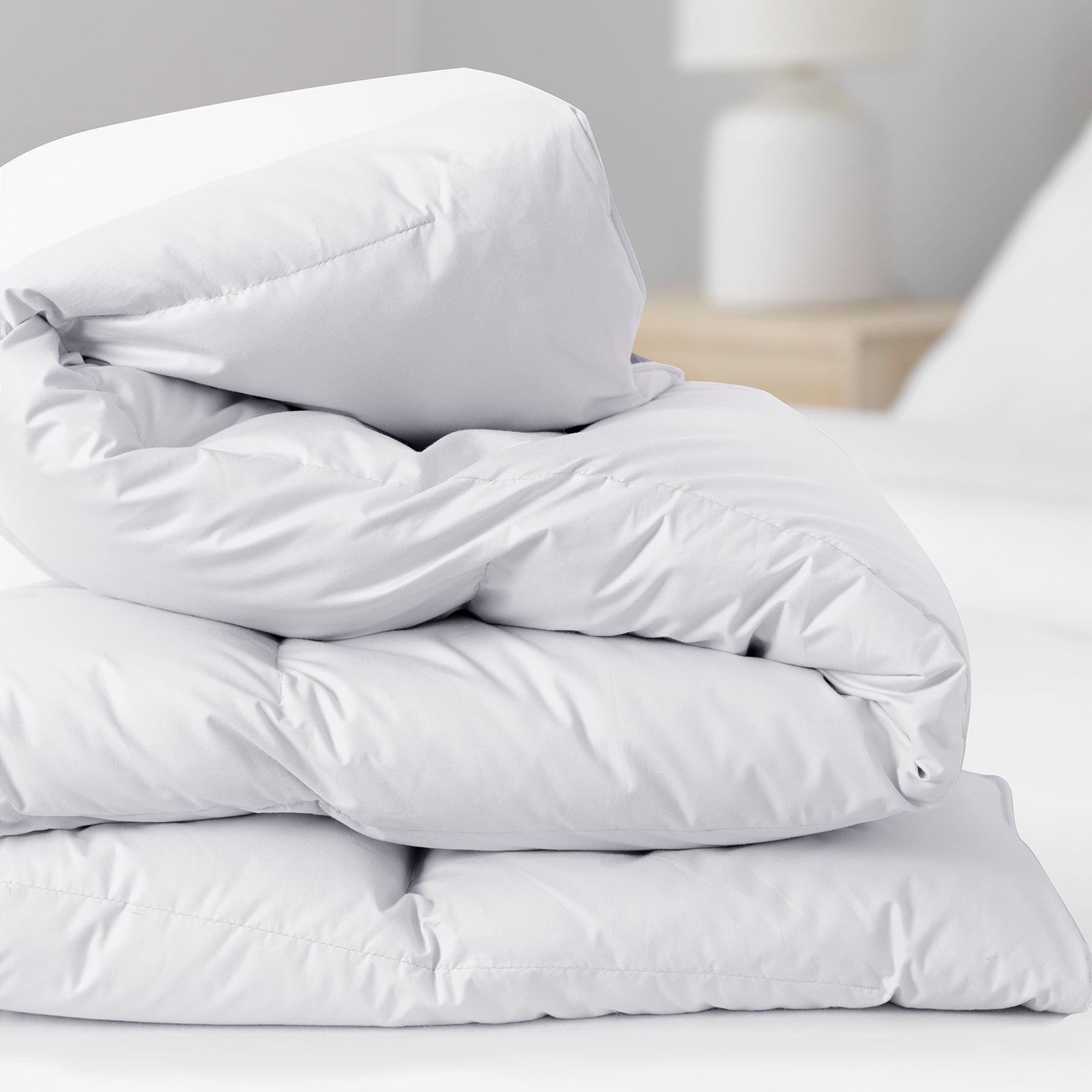 Royal Comfort 800GSM Silk Blend Quilt Duvet Ultra Warm Winter Weight - King - White