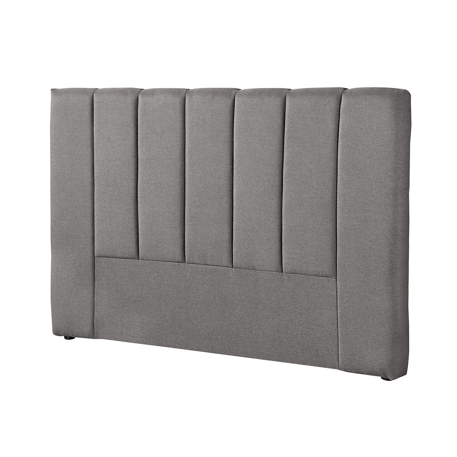 Milano Decor Valencia Mid Grey Bed Head Headboard Bedhead Upholstered - Queen - Mid Grey