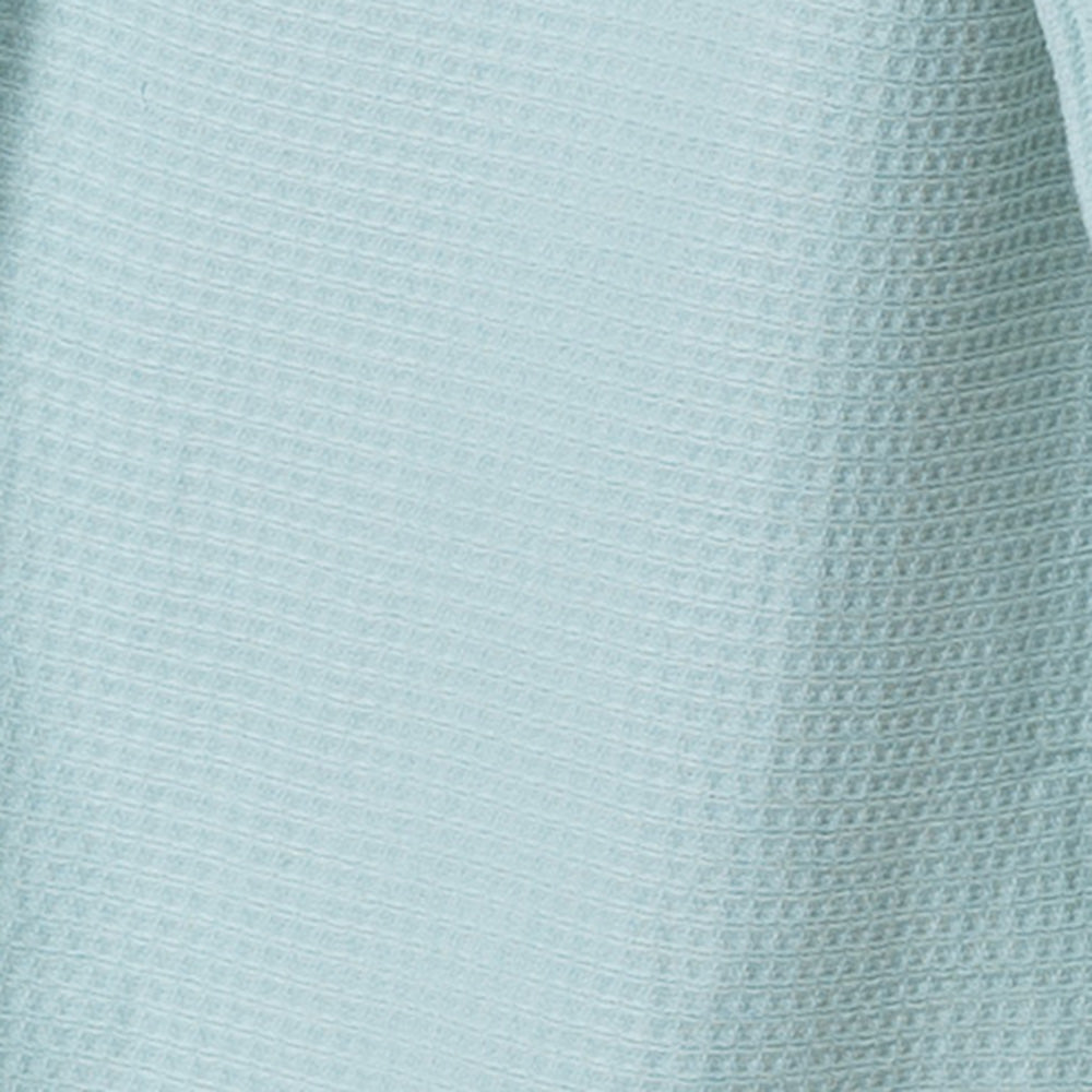 Royal Comfort 100% Cotton Bathrobe Waffle Unisex Ultra Soft Absorbent Durable - Medium - Aqua