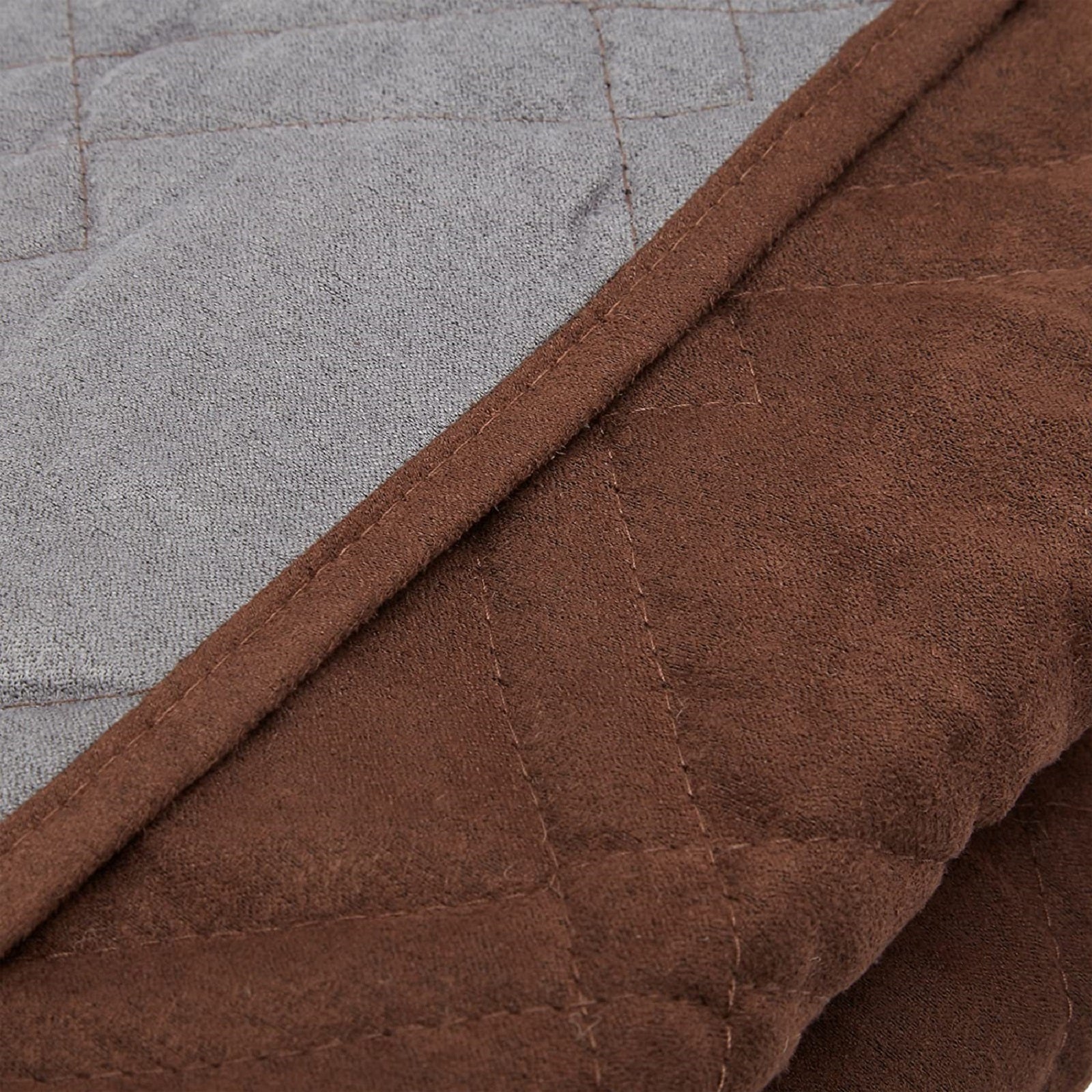 Sprint Industries Reversible Slipover Pet Couch Sofa Cover Protector Armchair - Single Chair - Chocolate Charcoal