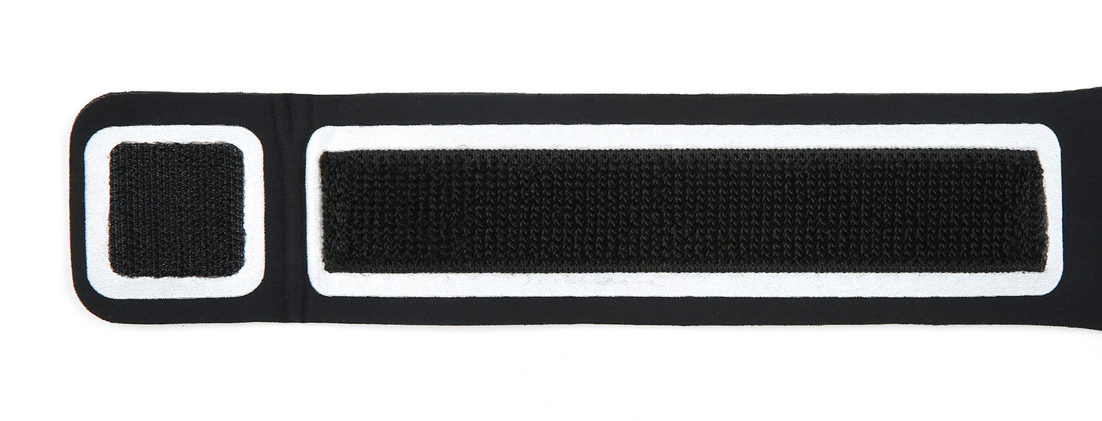 LED Sport Active Biking Glow Night Safety Armband Band w/ Phone Holder - Black