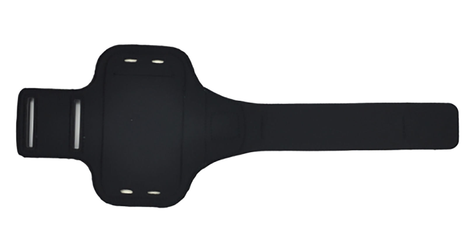 LED Sport Active Biking Glow Night Safety Armband Band w/ Phone Holder - Black