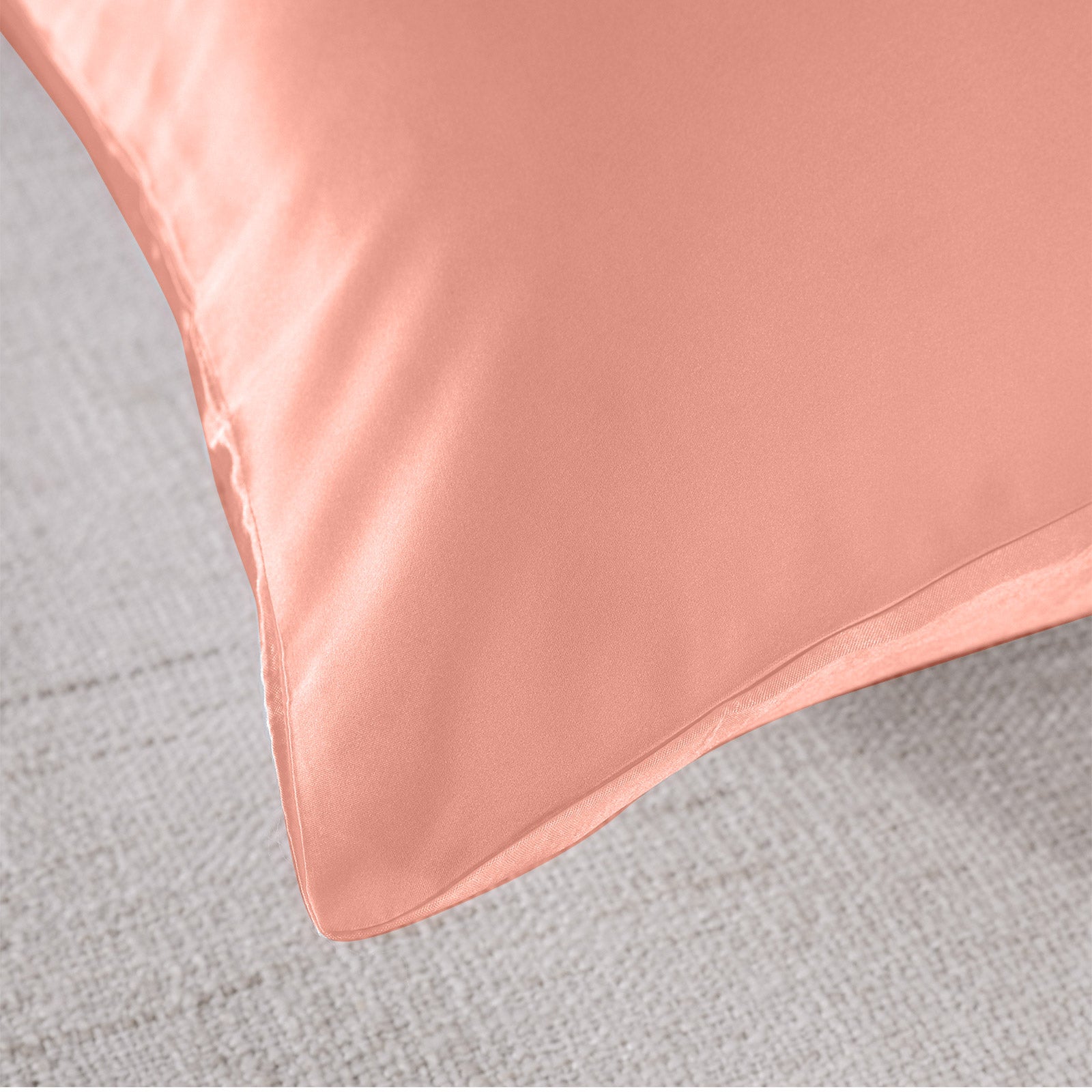 Royal Comfort Mulberry Soft Silk Hypoallergenic Pillowcase Twin Pack 51 x 76cm - Blush