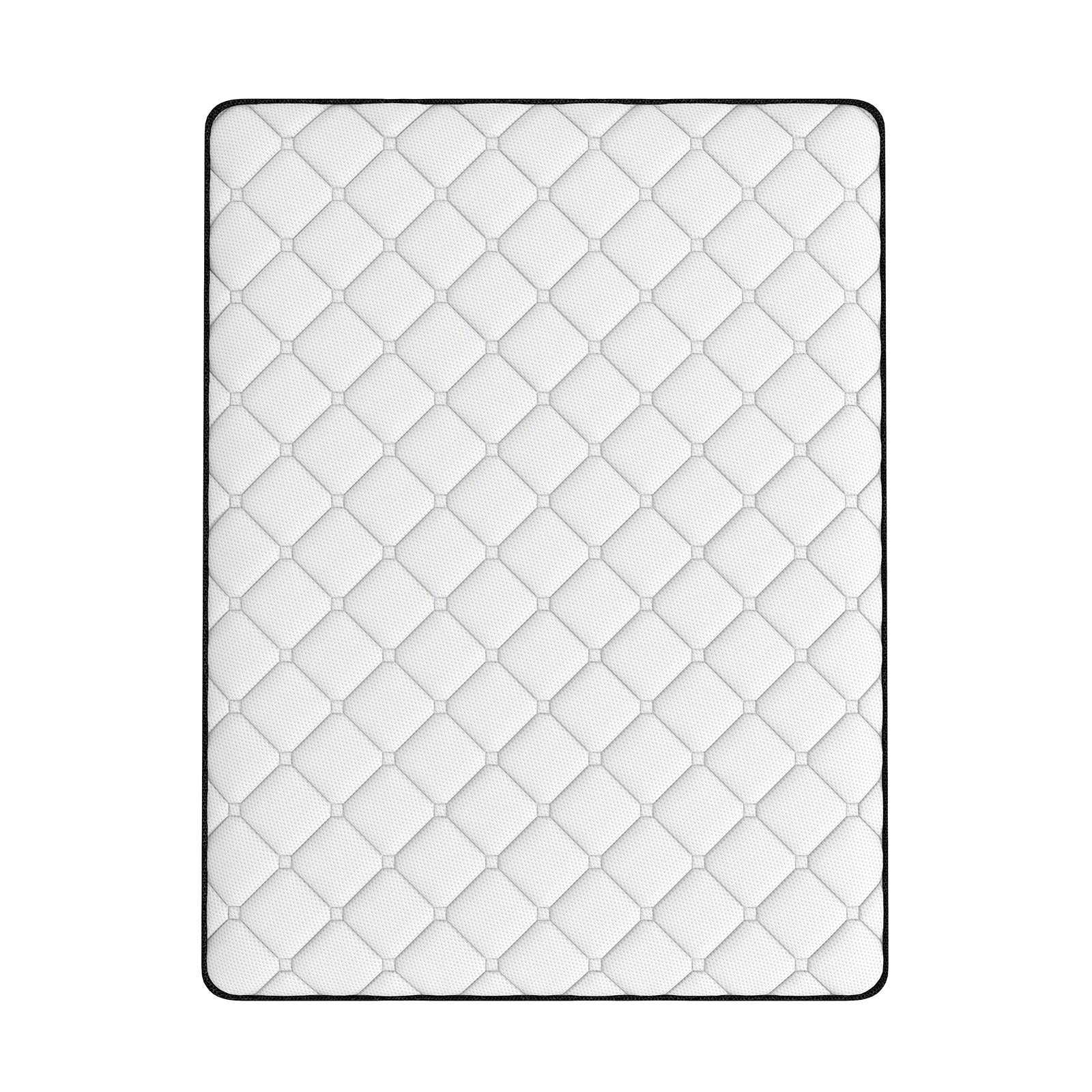 Comforpedic Mattress 5 Zone Medium Support Foam Bonnell Spring 21CM - Single - White Black