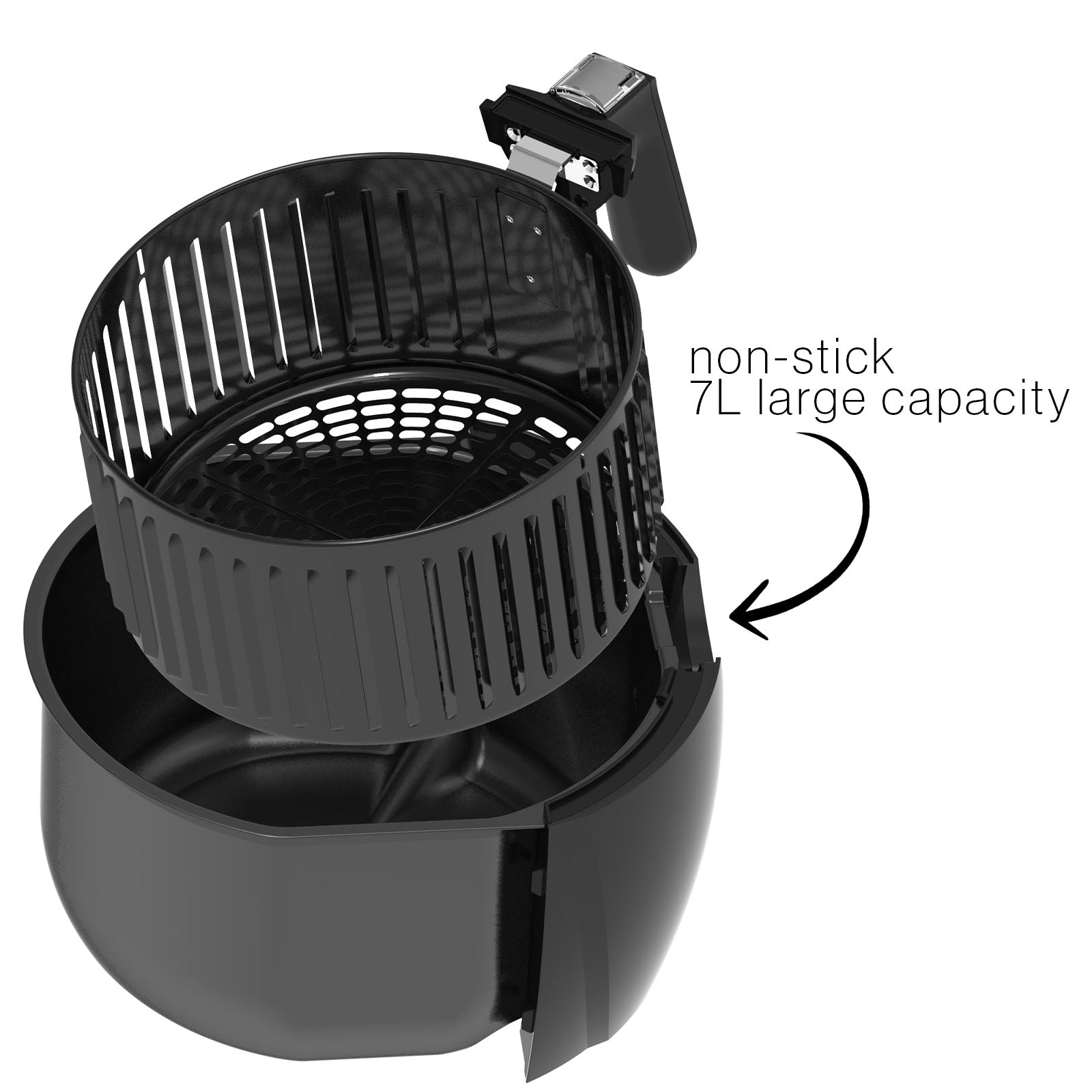 Kitchen Couture 7L Air Fryer Digital Low Fat Oil Free Rapid Healthy Deep Cooker