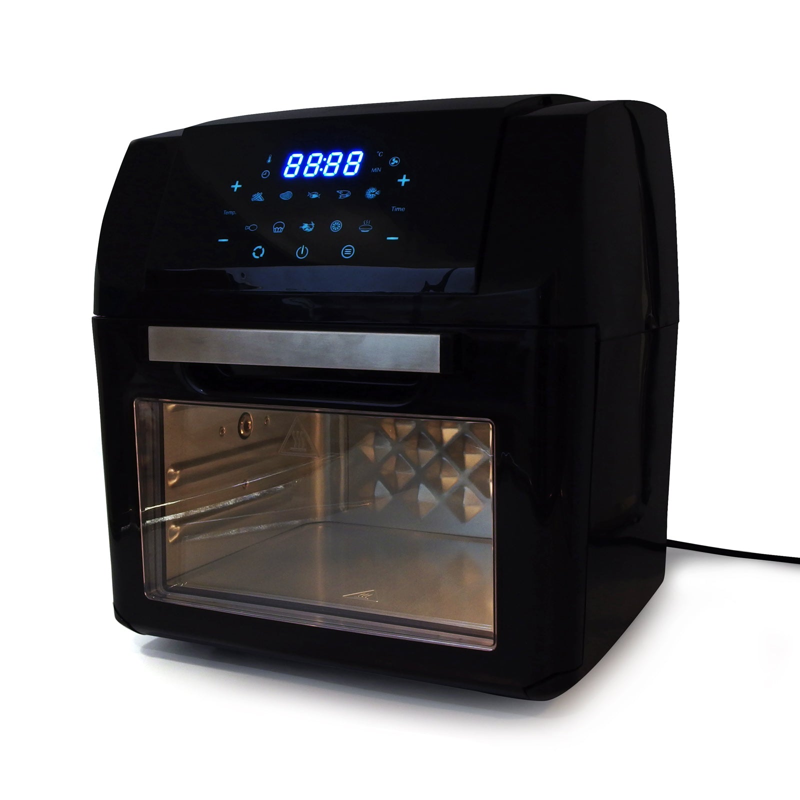 Kitchen Couture Air Fryer 14 Litre Multifunctional Digital Display Black Black 14 Litre