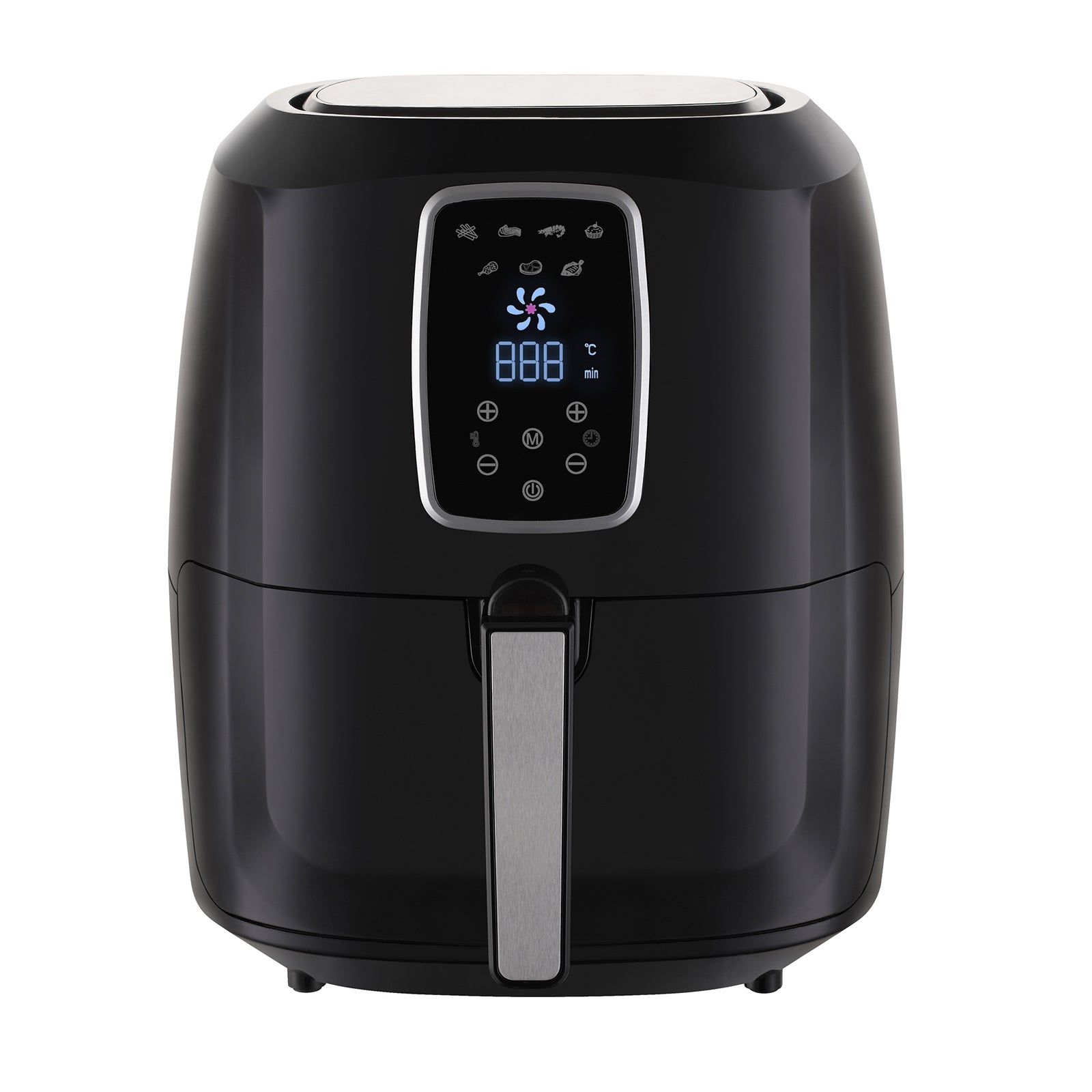 Digital Air Fryer 7L Black LED Display Kitchen Couture Healthy Oil Free Cooking Black