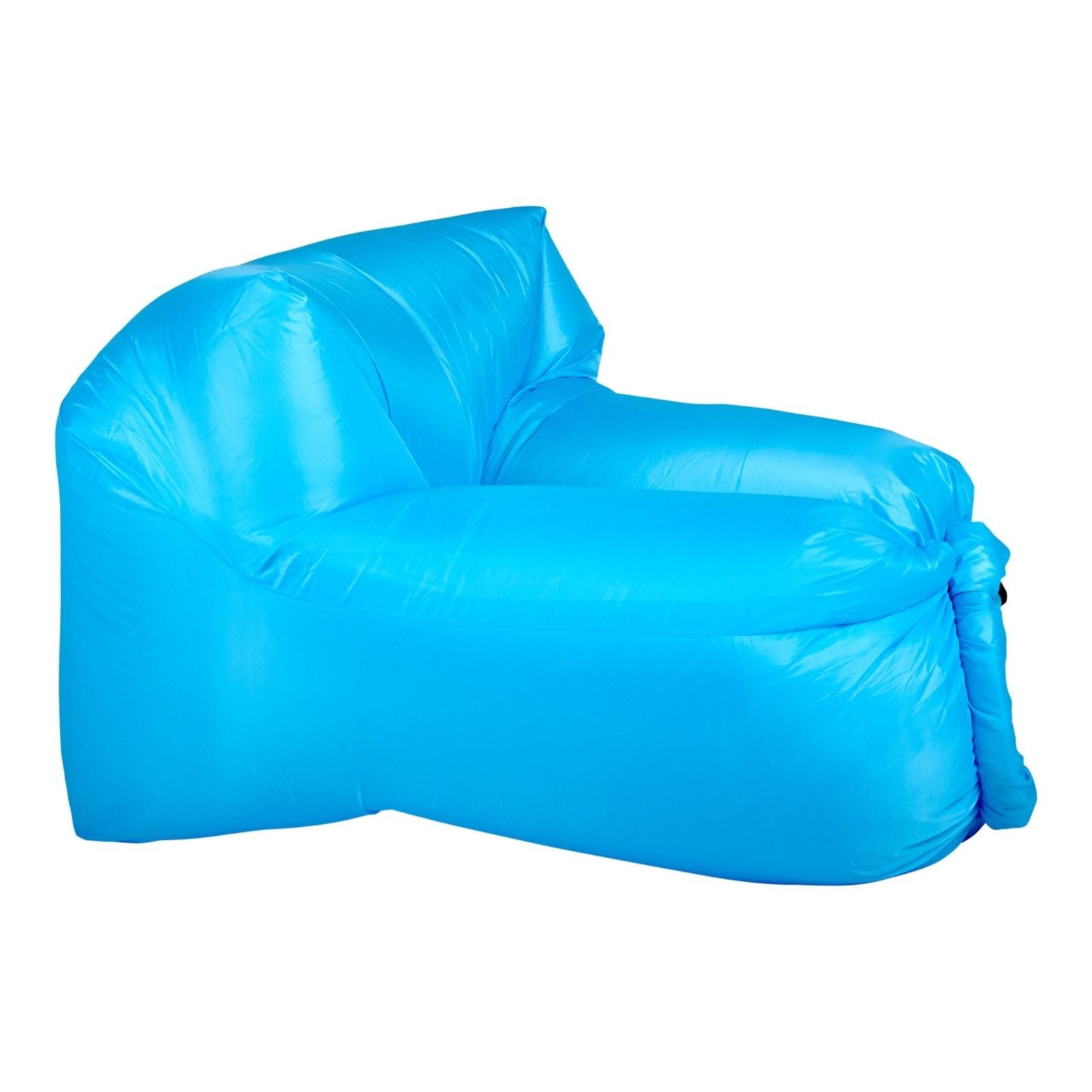 Milano Decor Inflatable Air Lounger for Beach Camping Festival Outdoor Lazy Lounge Chair - Light Blue