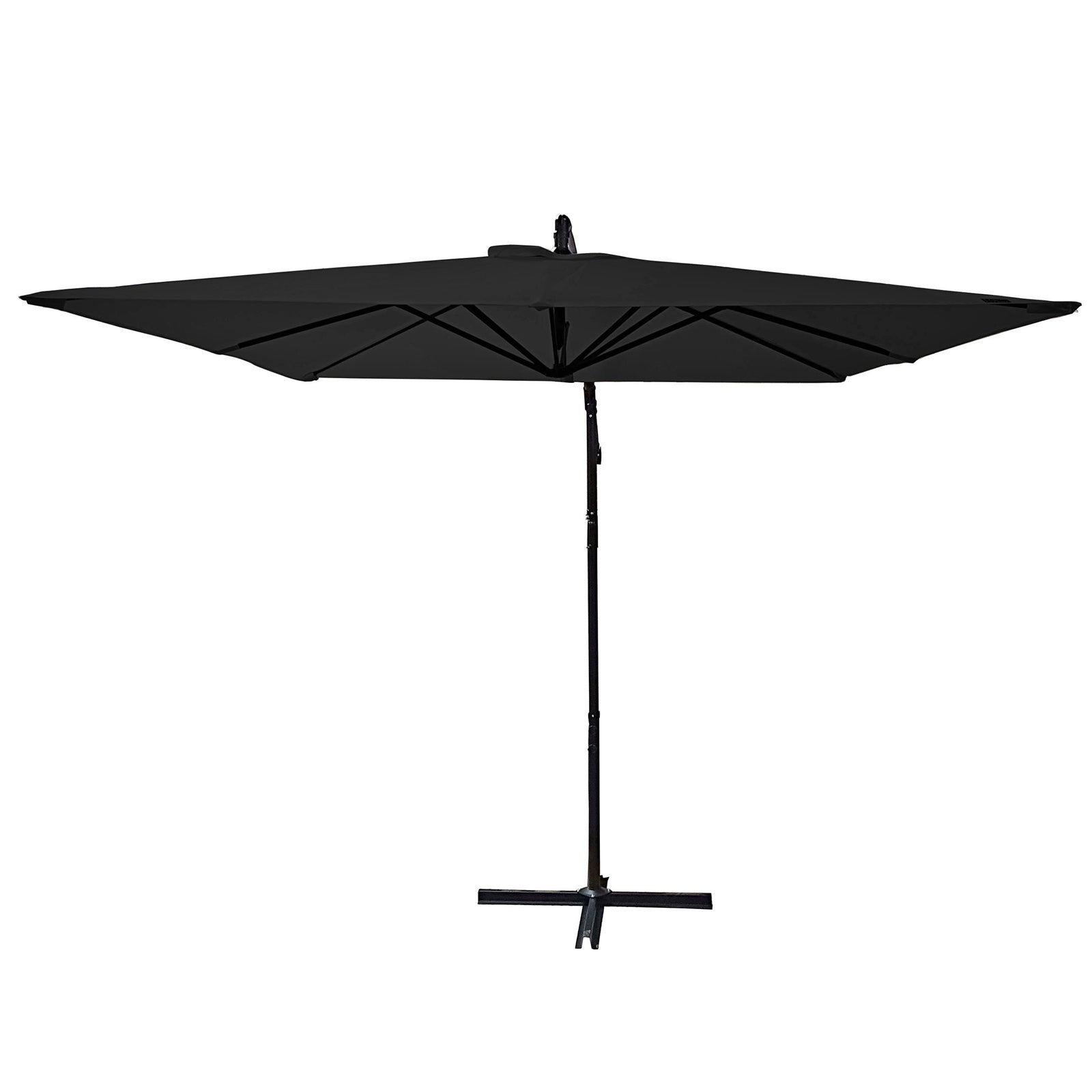 Milano 2.2M Outdoor Umbrella Cantilever Garden Deck Patio Shade Water-Resistant - Charcoal