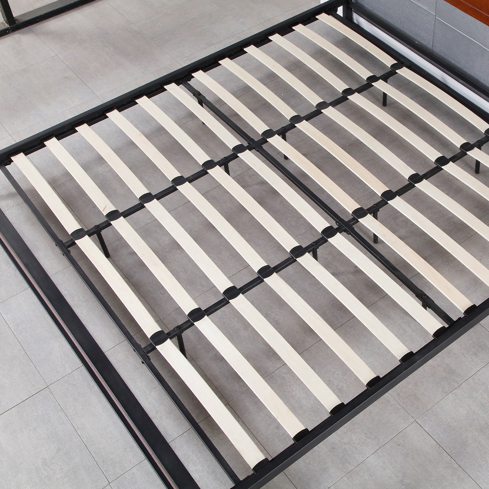 Azure Wood Bed Frame With Comforpedic Mattress Package Deal Bedroom Set - Queen - White Brown