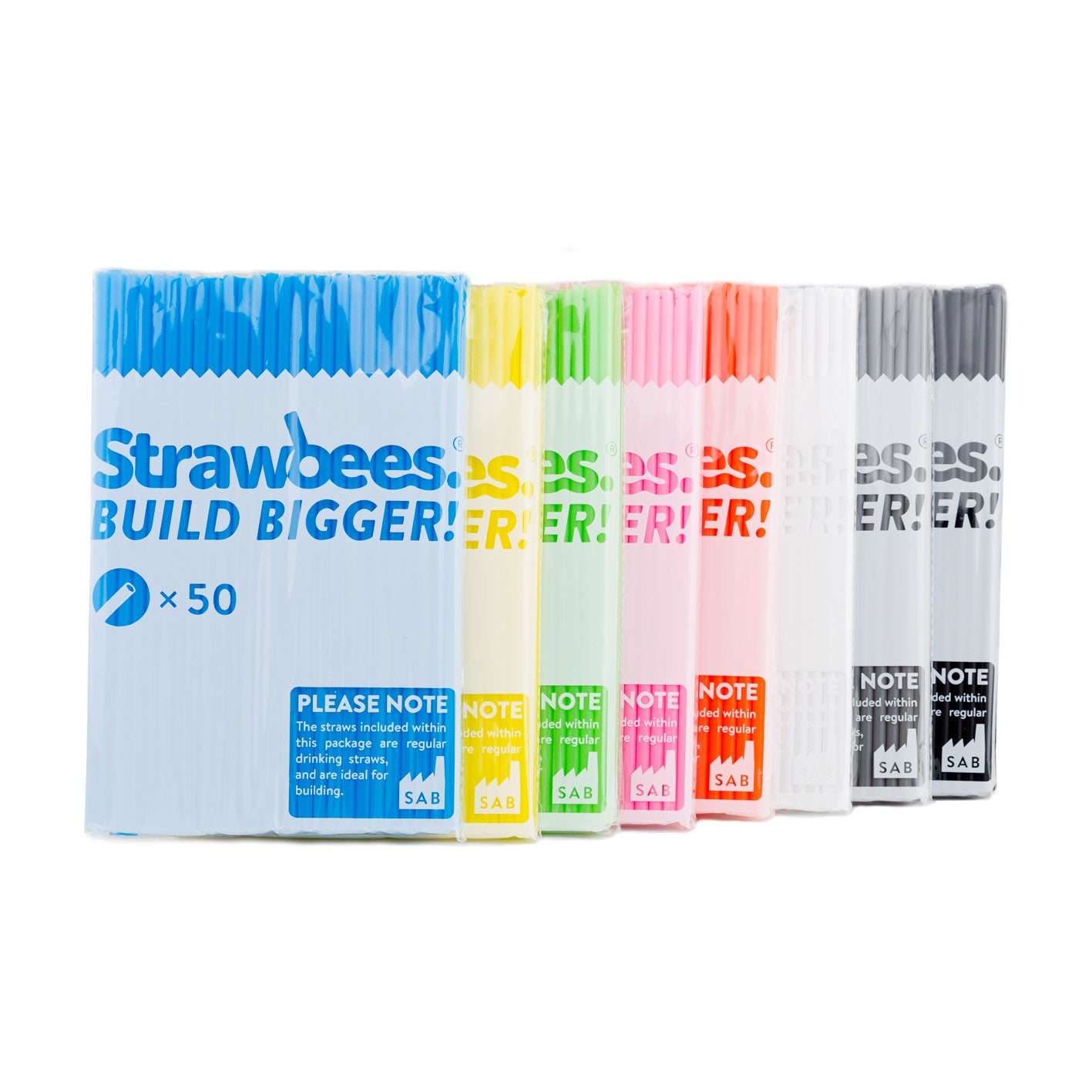 STRAWBEES Strawbees Construction Pipes - White