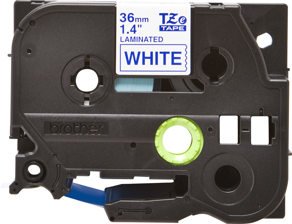 Genuine Brother TZe-263 Labelling Tape Cassette Blue on White, 36mm wide, 8m long Compatible with a wide range of Brothers P-touch printers
