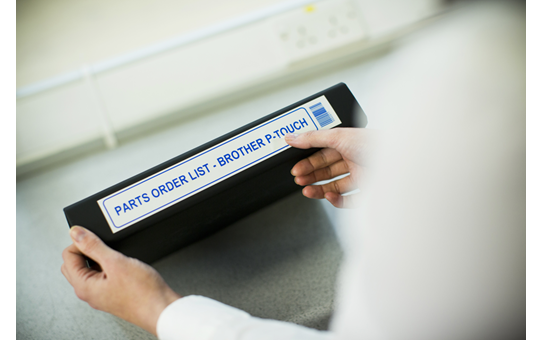 Genuine Brother TZe-263 Labelling Tape Cassette Blue on White, 36mm wide, 8m long Compatible with a wide range of Brothers P-touch printers