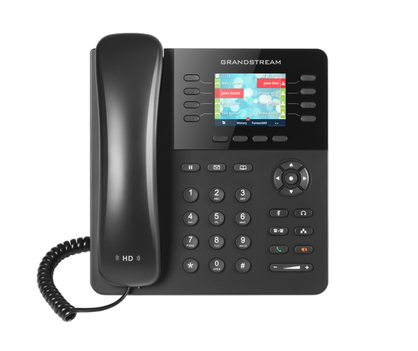 GRANDSTREAM GXP2135 8 Line IP Phone, 4 SIP Accounts, 320x240 Colour LCD Screen, HD Audio, Built-In Bluetooth, Powerable Via POE